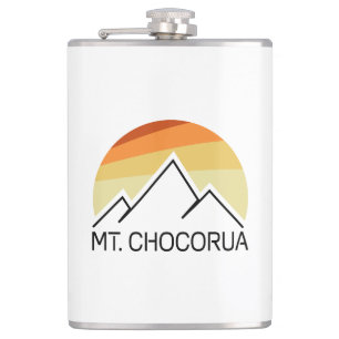 Mount Chocorua New Hampshire Retro Hip Flask