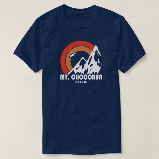 Mount Chocorua New Hampshire Sun Eagle T-Shirt (Design Front)