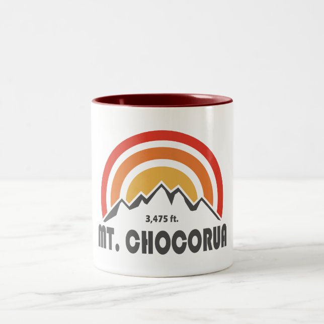 Mount Chocorua New Hampshire Two-Tone Coffee Mug (Center)
