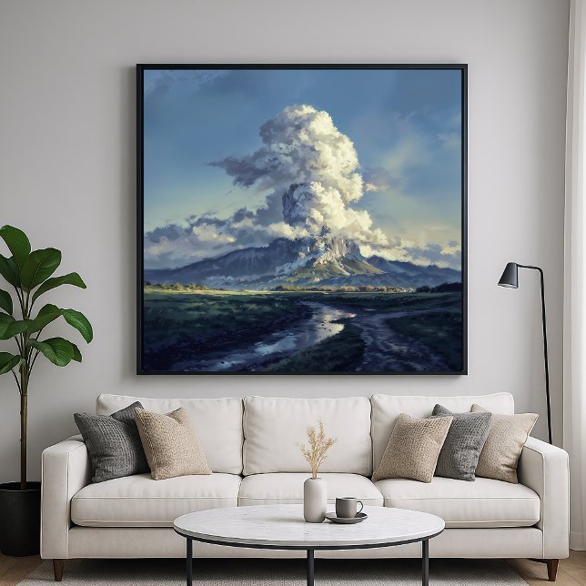 Mount Cloud - Painterly Style Majestic Landscape  Poster (Creator Uploaded)