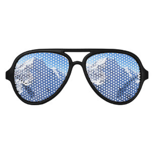 Mount Cook (Aoraki) Peak, New Zealand Aviator Sunglasses