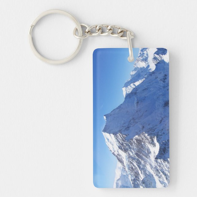 Mount Cook (Aoraki) Peak, New Zealand Key Ring (Front)