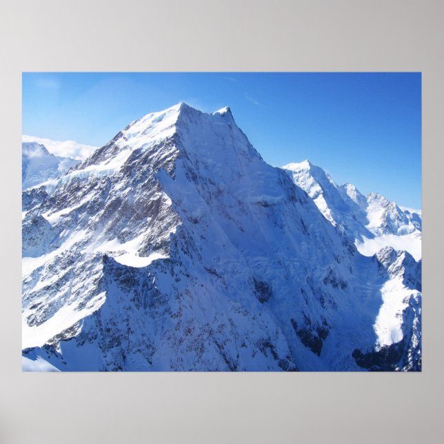 Mount Cook (Aoraki) Peak, New Zealand Poster (Front)