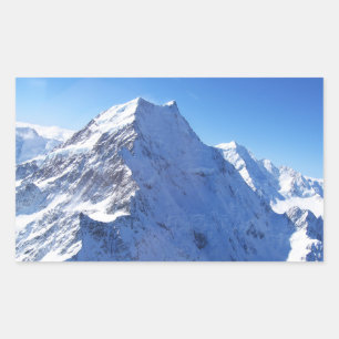 Mount Cook (Aoraki) Peak, New Zealand Rectangular Sticker