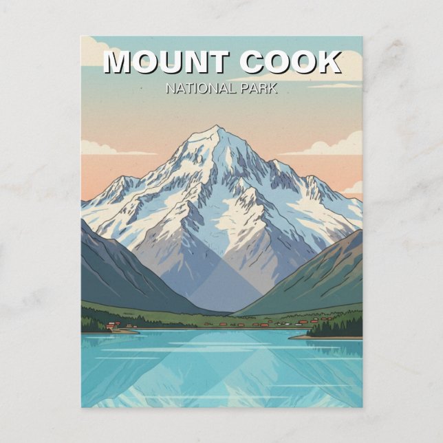 Mount Cook National Park New Zealand Postcard (Front)