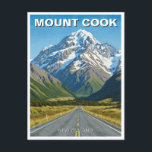Mount Cook National Park New Zealand Travel Postcard<br><div class="desc">Mount Cook National Park, also known as Aoraki/Mount Cook National Park, is one of New Zealand’s most breathtaking natural wonders. Located in the South Island’s Canterbury region, the park is home to Aoraki/Mount Cook, the country’s tallest mountain at 3, 724 metres (12, 218 feet). The landscape is dominated by dramatic...</div>