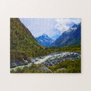 Mount Cook New Zealand. Jigsaw Puzzle