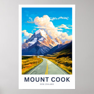 Mount Cook New Zealand Travel Print