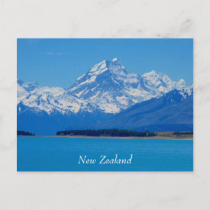 mount cook nz postcard