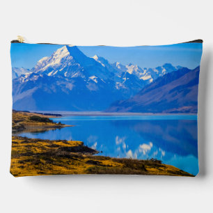 Mount Cook Overlooking Lake Pukaki, NZ Accessory Pouch