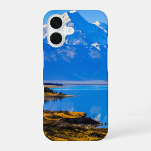 Mount Cook Overlooking Lake Pukaki, NZ iPhone 16 Case