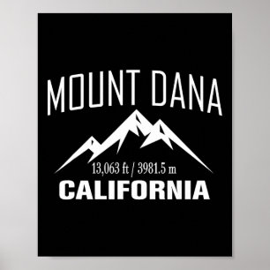 Mount Dana California Climbing Summit Club Outdoor Poster