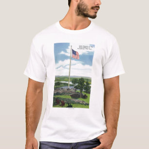 Mount Defiance Giant Flagpole Scene T-Shirt
