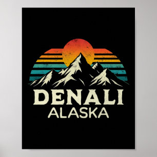 Mount Denali Alaska Hiking Climbing Adventure Nati Poster