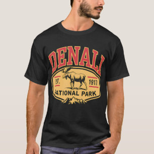 Mount Denali Alaska Mountaineer Climbing National  T-Shirt