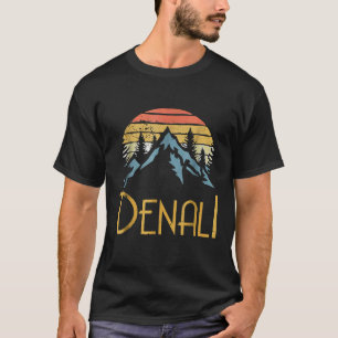 Mount Denali Alaska Mountains Camping Hiking Outdo T-Shirt