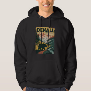 Mount Denali Forever National Park Alaska For Men  Hoodie