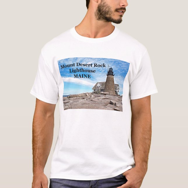 Mount Desert Rock Lighthouse, Maine Shirt (Front)