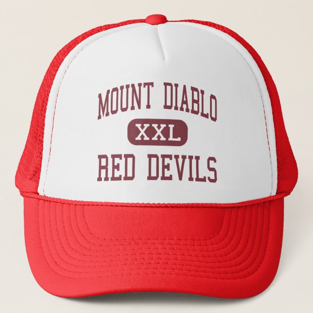 Mount Diablo - Red Devils - High - Concord Trucker Hat (Front)