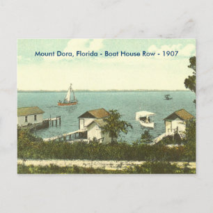 Mount Dora, Fl - Boat House Row - 1907 Postcard