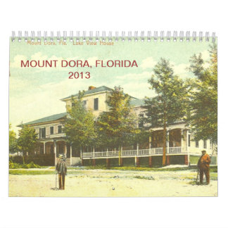 Mount Dora, Florida Vintage Postcard Calender for Calendar