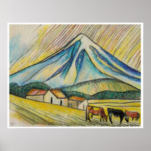 Mount Egmont - Archival Art Print