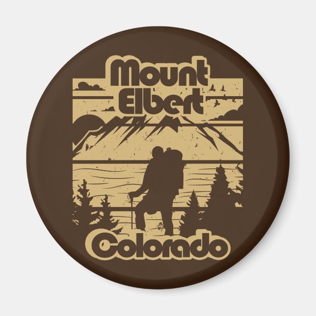 Mount Elbert Colorado Magnet (Front)