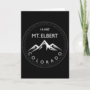Mount Elbert Colorado Pnw Mountain Climbing Hiking Card