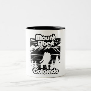 Mount Elbert Colorado Two-Tone Coffee Mug