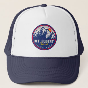 Mount Elbert Mount Elbert 14ers Retro Sunset Trucker Hat
