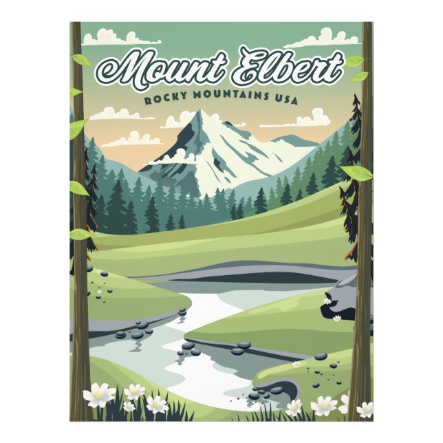 Mount Elbert Rocky Mountains Travel poster (Front)
