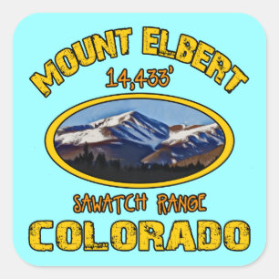 Mount Elbert Square Sticker