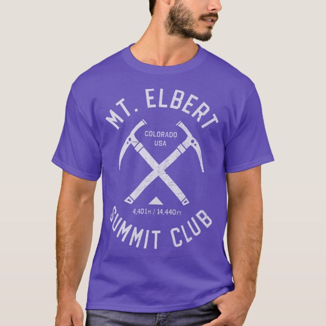 Mount Elbert Summit Club  I climbed Mt Elbert T-Shirt (Front)