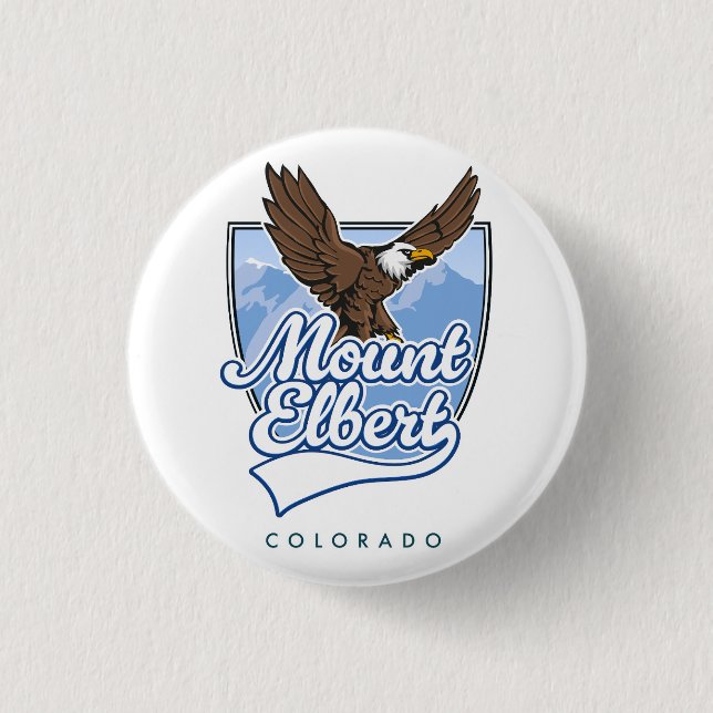 Mount Elbert Travel patch 3 Cm Round Badge (Front)