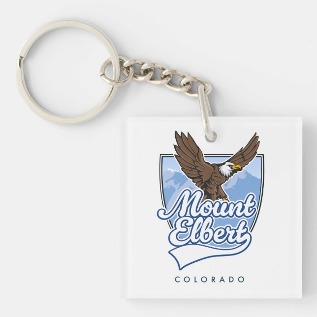 Mount Elbert Travel patch Key Ring (Front)