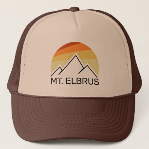 Mount Elbrus Russia Retro Trucker Hat