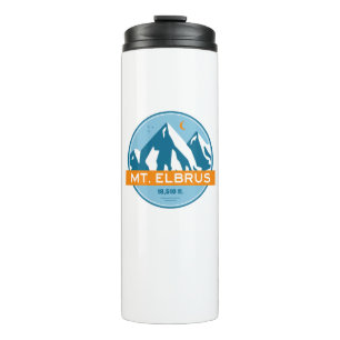 Mount Elbrus Russia Stars Moon Thermal Tumbler