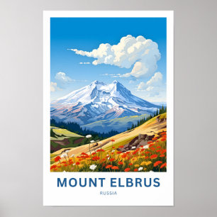 Mount Elbrus Russia Travel Print