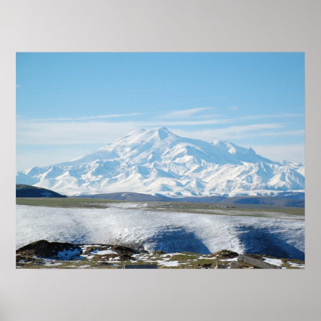 Mount Elbrus (The Highest Mountain in Europe) Poster (Front)