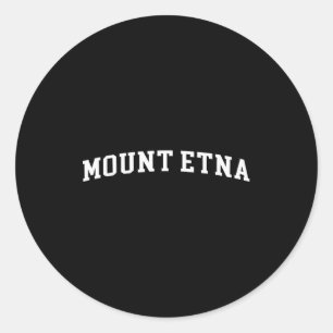Mount Etna Classic Round Sticker
