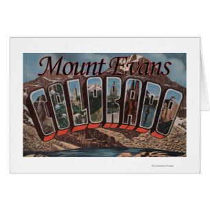 Mount Evans, Colorado - Large Letter Scenes