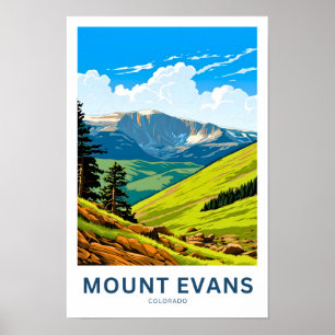 Mount Evans Colorado Travel Print