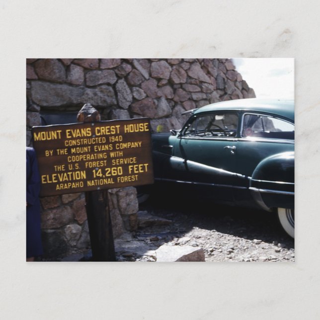 Mount Evans Crest House Colorado Postcard (Front)