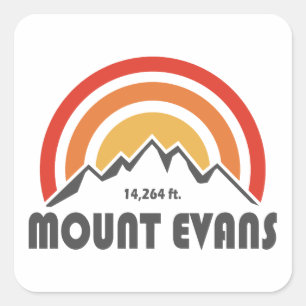 Mount Evans Square Sticker