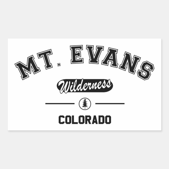 Mount Evans Wilderness Rectangular Sticker (Front)