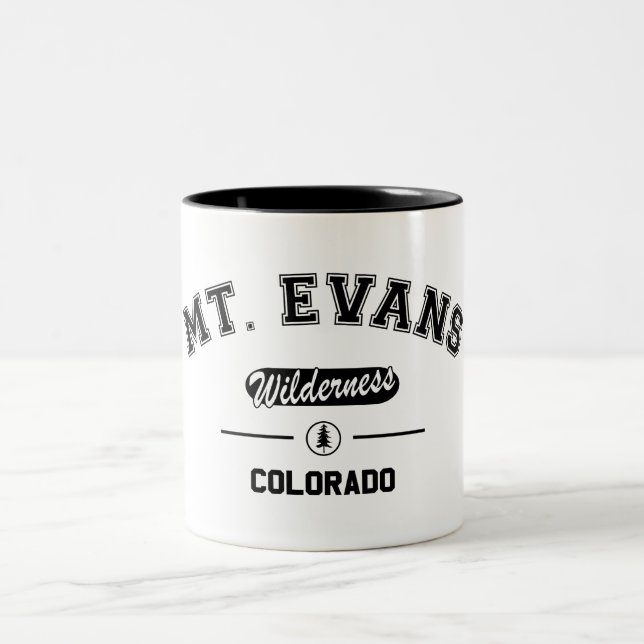 Mount Evans Wilderness Two-Tone Coffee Mug (Center)