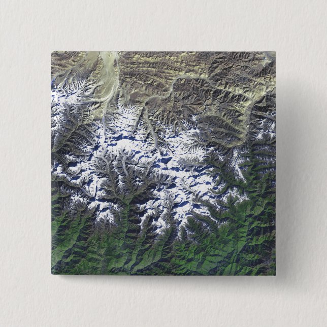Mount Everest 15 Cm Square Badge (Front)