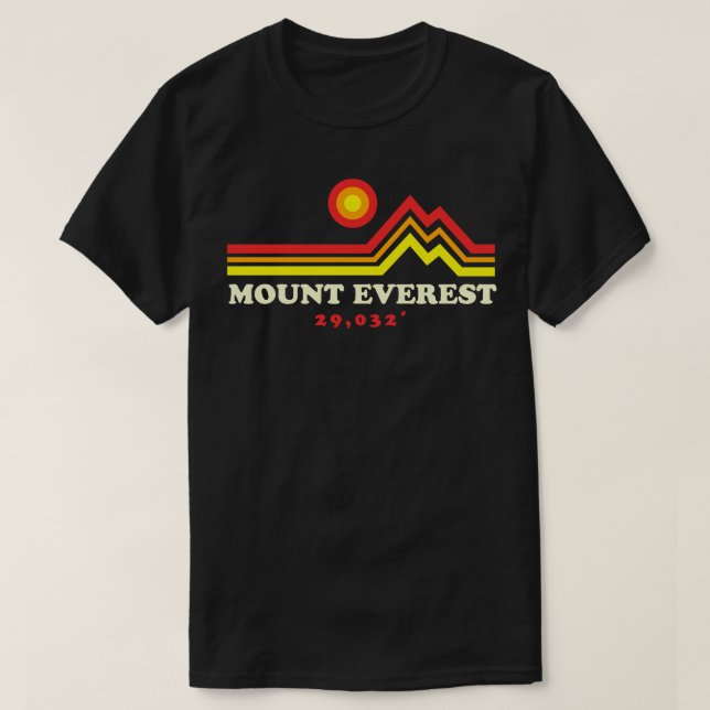 Mount Everest 29032 Himalayas Mount Everest Base C T-Shirt (Design Front)