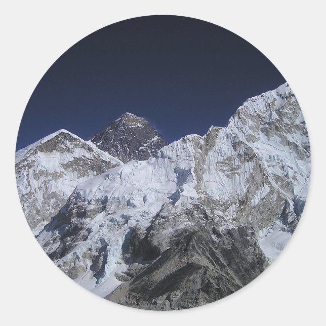 Mount Everest 5 Classic Round Sticker (Front)