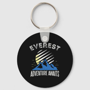 Mount Everest Adventure Awaits Mountain Climbing T Key Ring